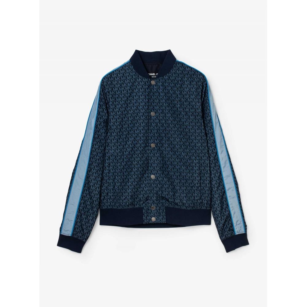 

MICHAEL KORS [Special Price] Striped Sleeve Bomber Jacket OS220122M9436 Midnight