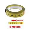 Rust-Proof Self-Adhesive Measuring Tape Steel Material Metric Scale Metal Tape Measure 1-5 Meters 13MM Width Miter Track Tape