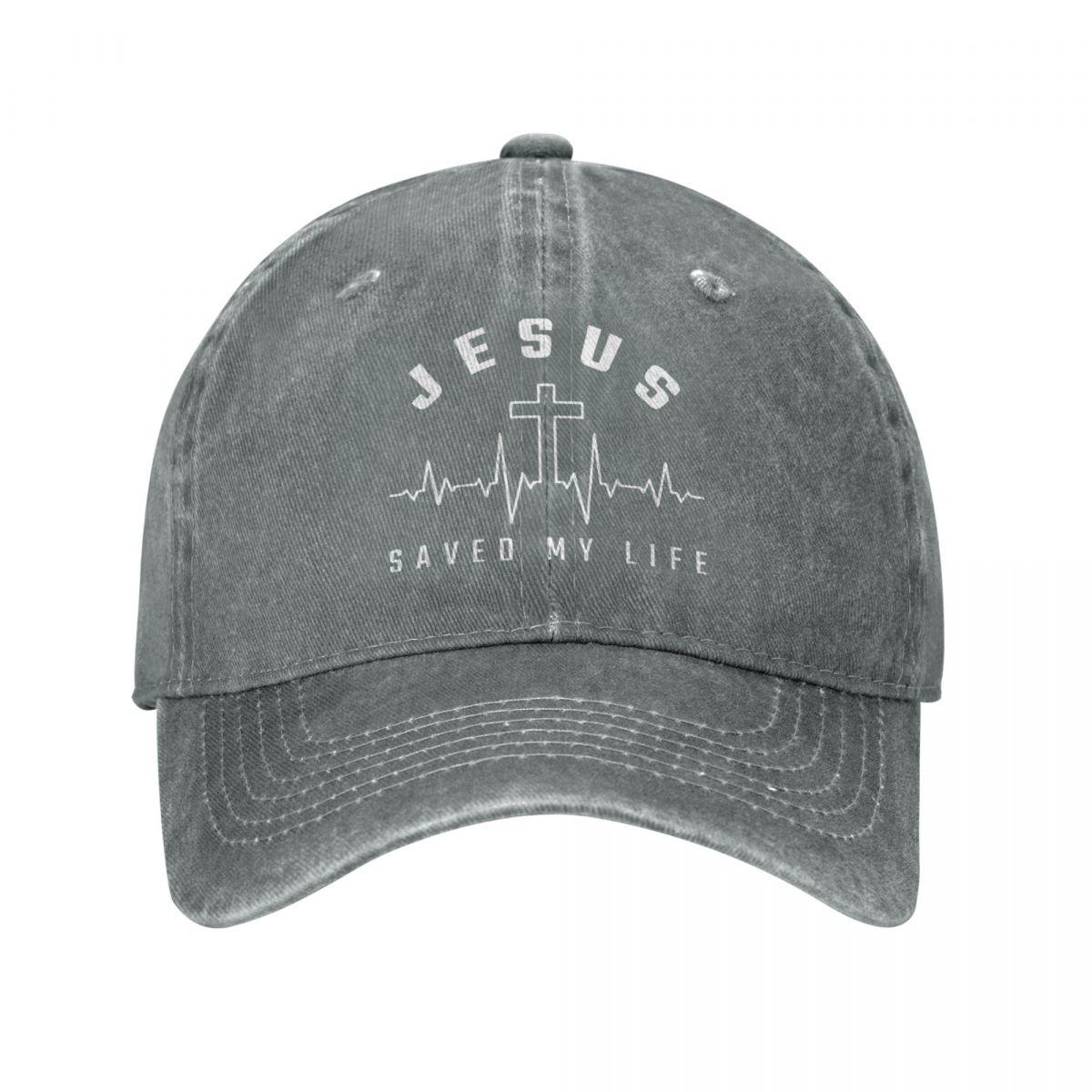 Иисус Христос Христианство Иисус спас мою жизнь Хлопковая бейсболка Snapback Шляпы Папа Кепка Лето Осень Хип-Хоп Casquette One Size
