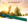 Children Portable Oudtoor Indoor 3 Golf Holes Golfing Practice Green Putting Mat Club Balls Kit