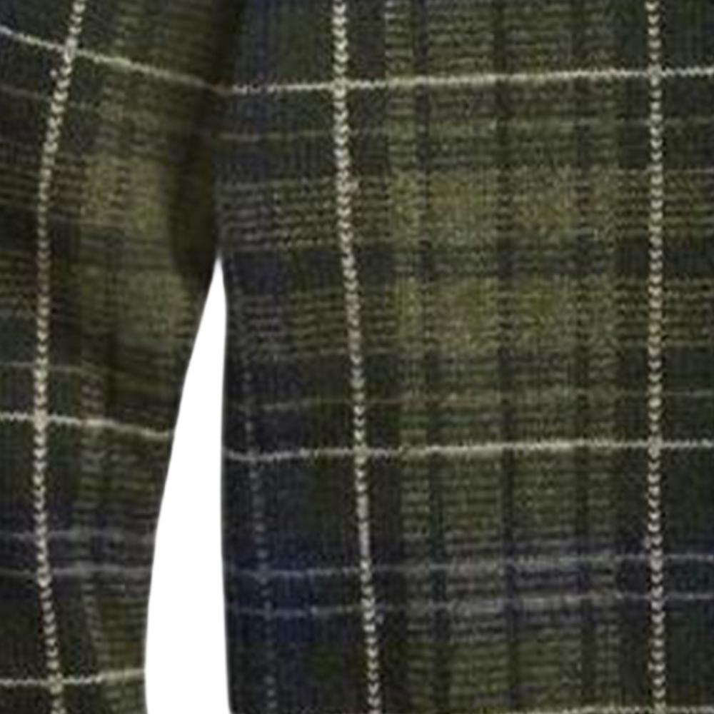 Polo Ralph Lauren SS22 Checked Crew Neck Long Sleeve Cashmere Sweater Men sweater Green MNPOSWE16820904-300