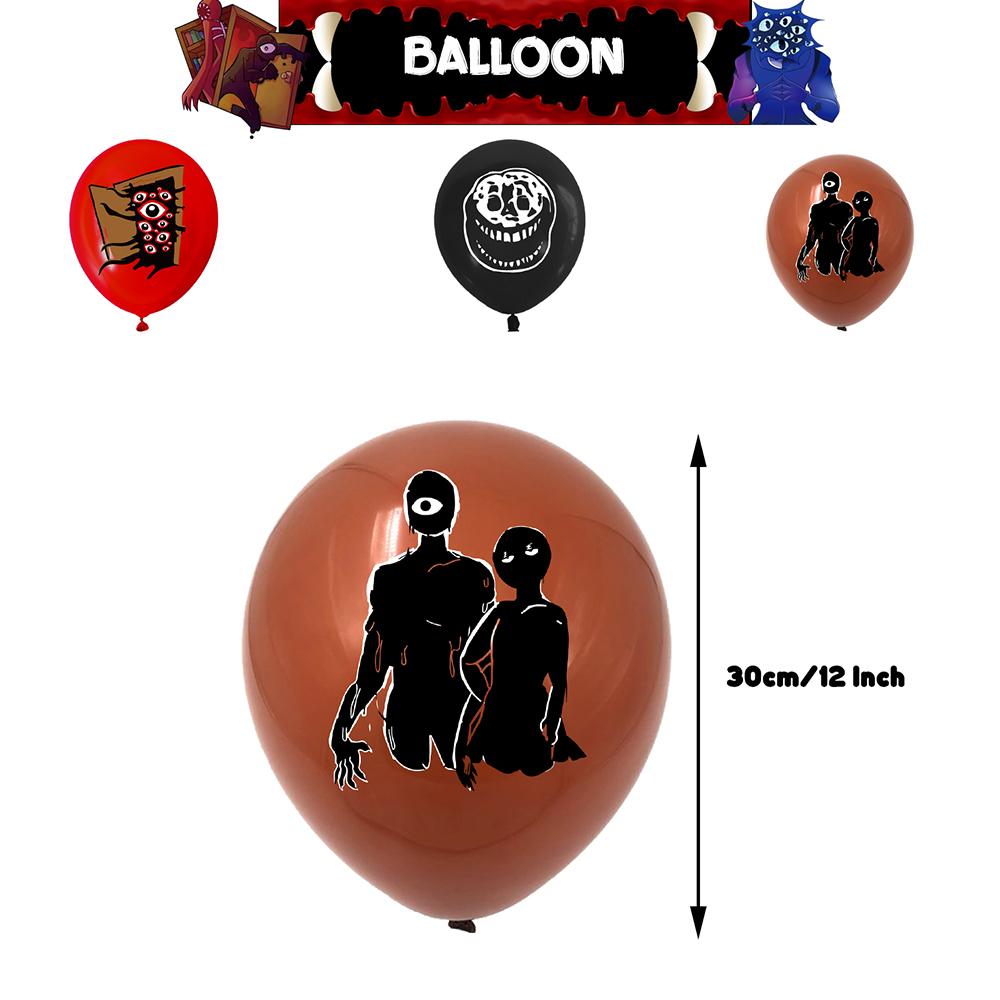 32pcs Roblox Doors Party Decorations Include Cake Topper, Banner, Balloons