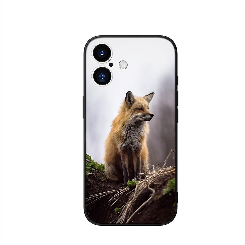 Phone Cover for Apple iPhone 17 16 15 11 Pro XS Max XR 6 7 8 Plus + SE 2020 5 16E Case Anime fox funny foxs cute Casing