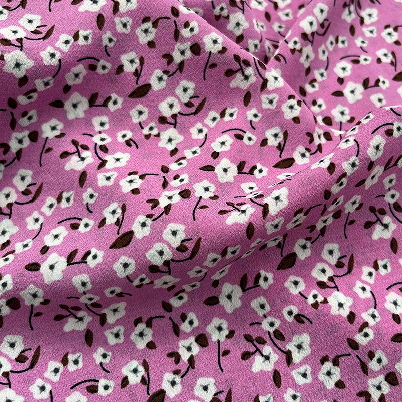 Rayon Fabric Floral Flowers Vintage Liberty Ethnic Soft Summer Pajamas Cloth Sewing Accessories By Meter Abito