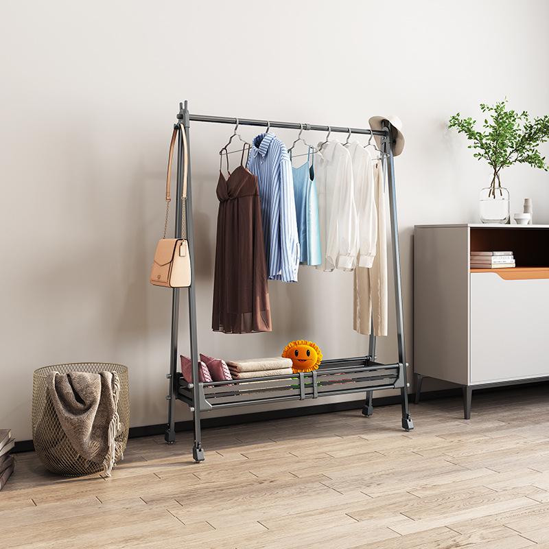 Luxury Folding Floor-Standing Coat Rack for Bedroom - Movable & Retractable