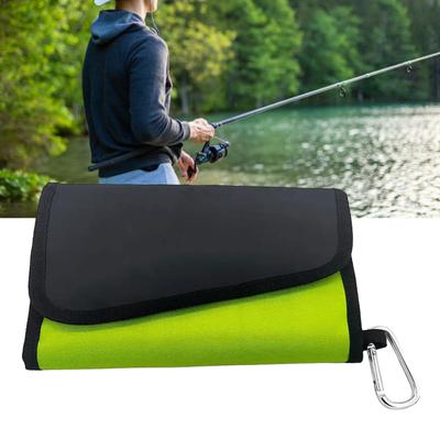 Bolsa de Almacenamiento de Señuelos de Pesca con 6 Bolsillos Estuche para Cebo Bolsa Interior para Equipo de Pesca con Mosquetón Accesorios para Equipo de Pesca