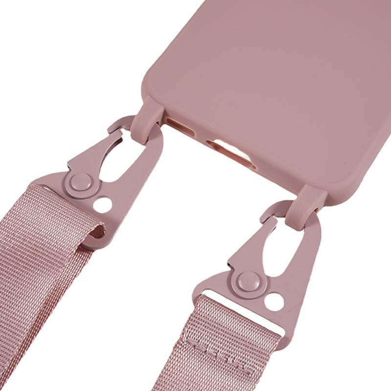 For Samsung Galaxy S23+ Soft TPU Phone Case Matte Finish Smartphone Cover with Wide Lanyard