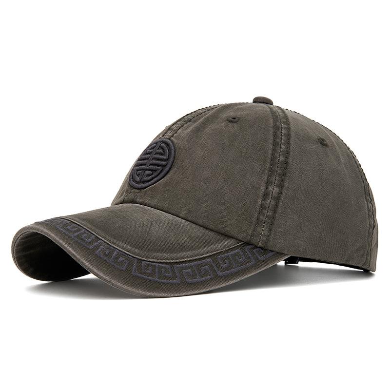 Chinese Style Embroidered Baseball Cap Vintage Outdoor Sun Hat