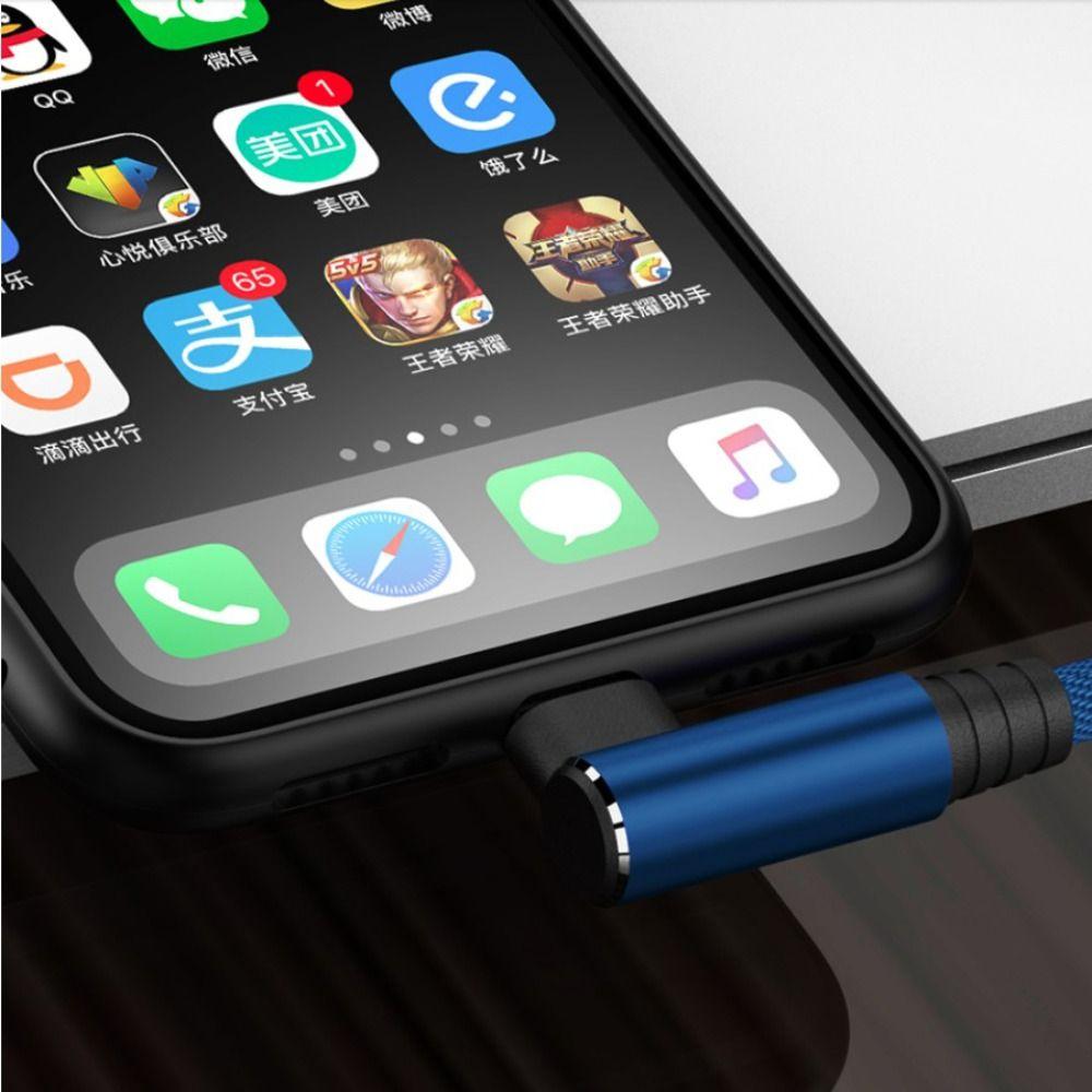 Cord Right Angle Fast Charging Cable Micro USB Cable Mobile Phone Wire 90 Degree Elbow Data Cable