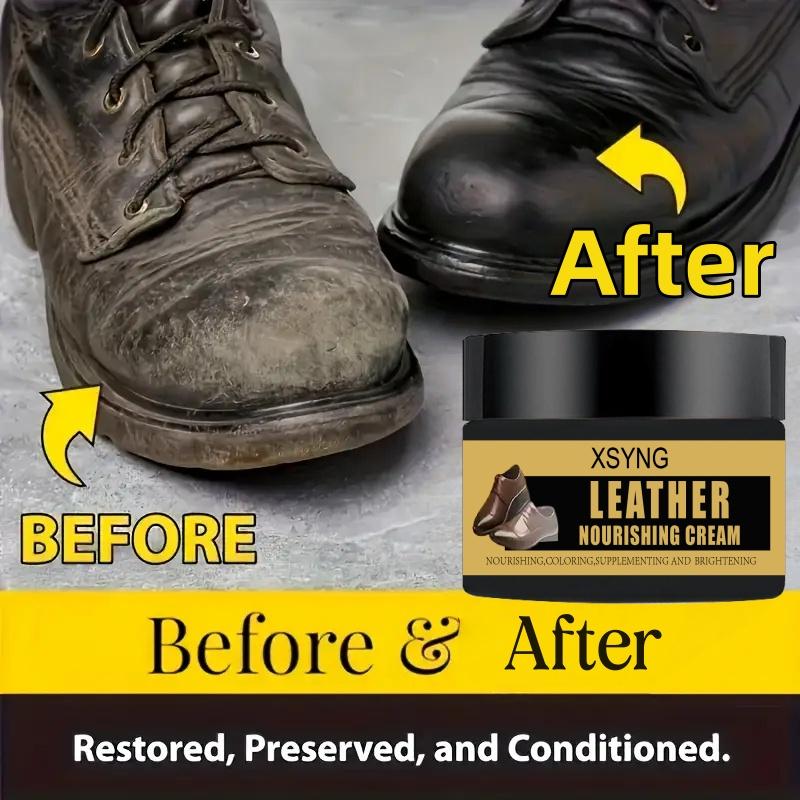 Multi functional care and repair cream - providing deep care for car seats, sofas, jackets, shoes, and clothing: enhancing shine