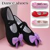 Mädchen Tanzschuhe Weiche Sohle Kinder Ballettschuhe Tanzschuhe Niedlich Bühnenauftritt Katzenpfoten Schuhe Schleifendekoration