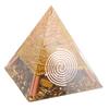 6cm Positiv Energi Pyramide Bordpynt Energigenerator for Stressreduksjon Healing Meditasjon