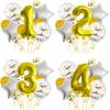 32-Inch Golden Digital Balloon Set Children'S Birthday First-Year Arrangement Scene Decoration Anniversary Props