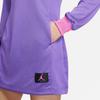 Jordan Casual Sports Pullover Round Neck Long Sleeve Dress Women Dress Lavender-Pink DA1535-511