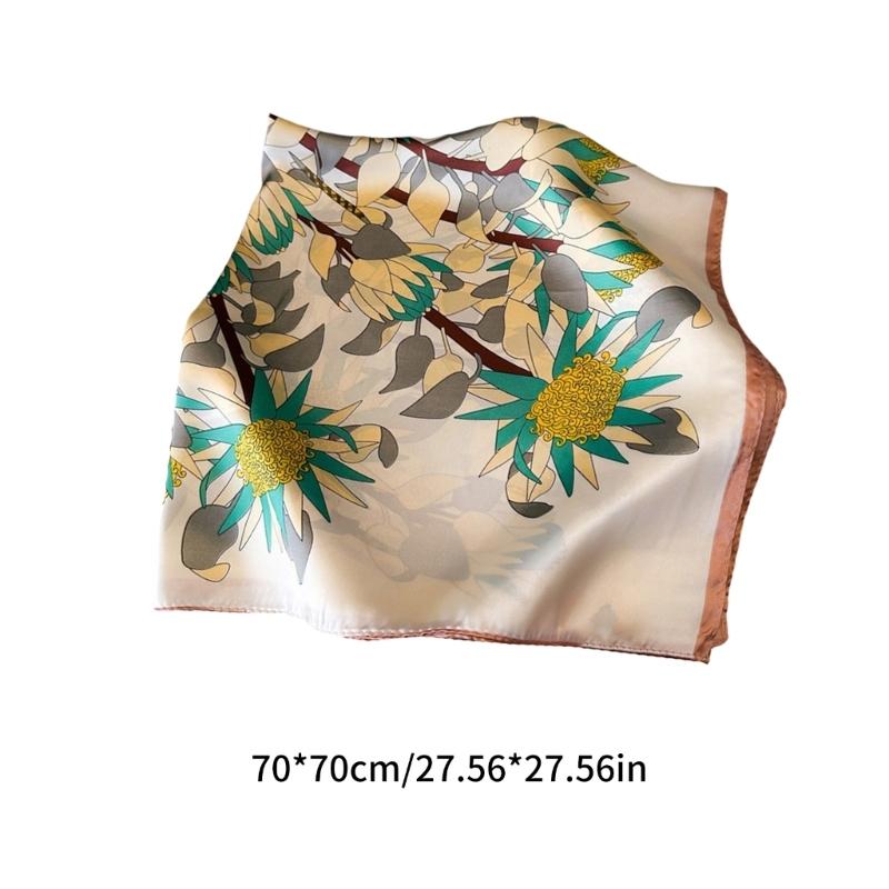 Large Scarf Silk Feeling Square for Men Women Multifunctional Head Scarf Unisex Hijab Outdoor Neck Scarves Daily Wear