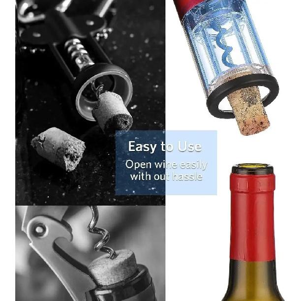 Electric Wine Bottle Opener Set Cordless Rechargeable Automatic Electric Corkscrew Wine Opener with USB Charging for Wine Lovers