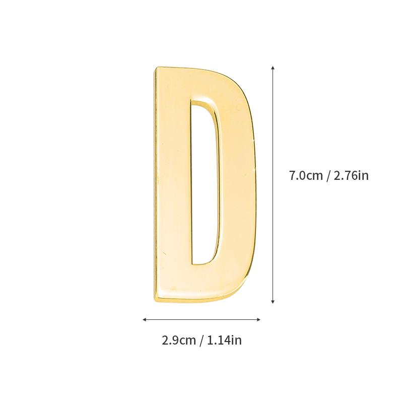 

1Pcs Metal House Number with Magnets English Alphabet Letters for Apartment Room Door Plate Table Mailbox Number Stickers 7*3cm 7x3cm