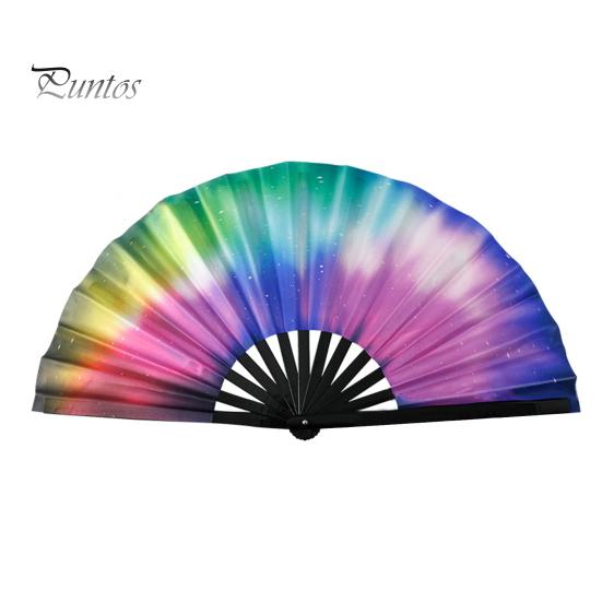 

УФ-флуоресцентный складной веер, легкий ручной вентилятор для танцев кунг-фу, портативный летний охлаждающий вентилятор, украшения, аксессуары для вечеринок E