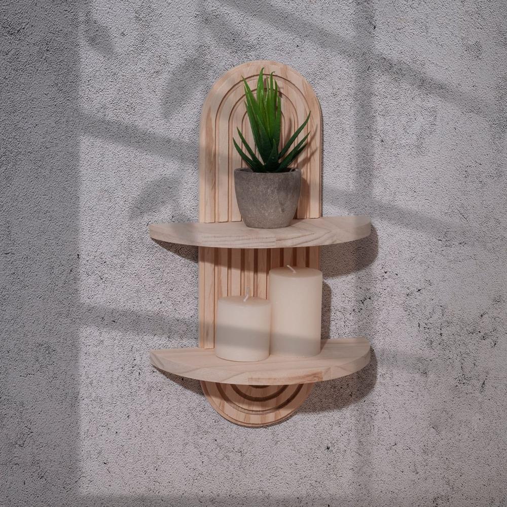 High Quality Wooden Wooden Wall Mounted Shelves Modern Home Decor Vintage Bohemian Wall Decor Wooden Floating Shelf Gift