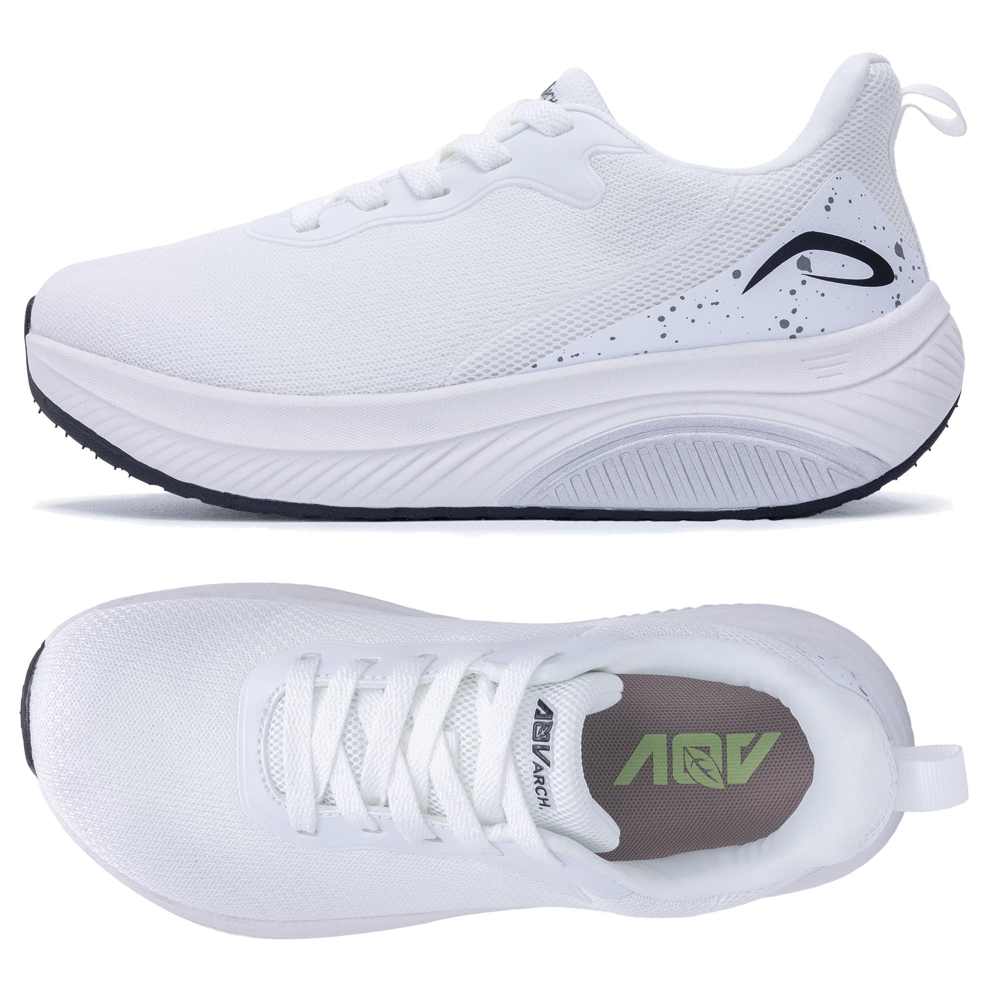 

Autper Wide Platform Sneakers with and Arch Size cm Women s Walking/Running Insoles, Comfortable, Lightweight, Support, White, 24.0 белый