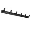 Coat Hooks Aluminum Alloy Lightweight Wall Mounted Coat Hook with 6 Hooks for Bedroom Bathroom