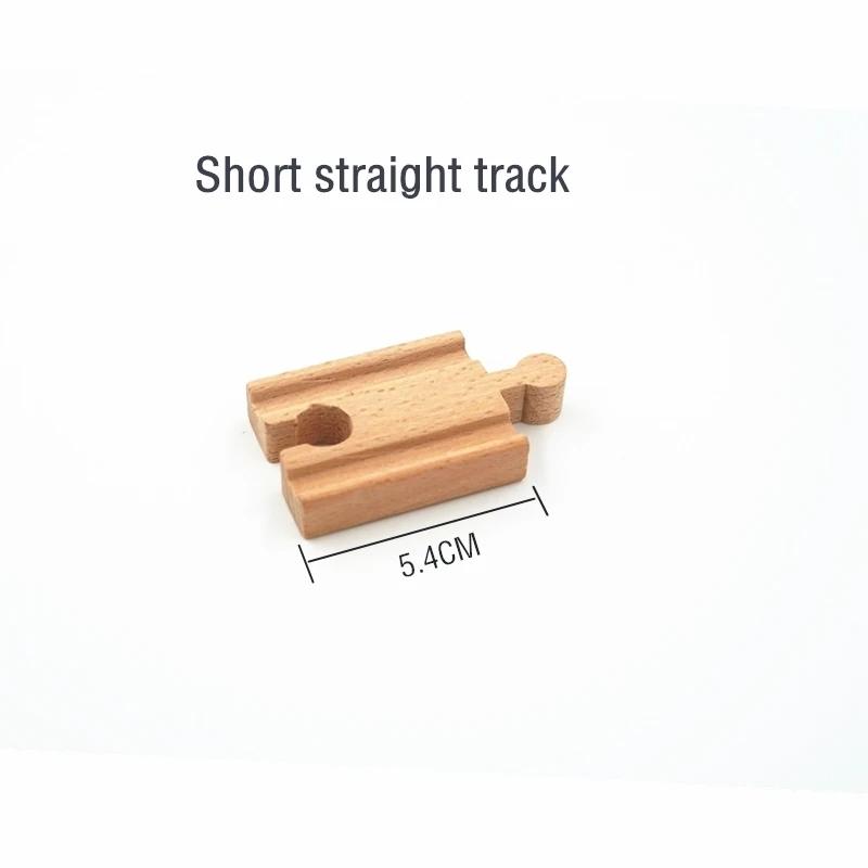 Wooden Train Track Components Beech Train Track Set Children Train Toys Railway Accessories Compatible Brand Train Toys For Kids