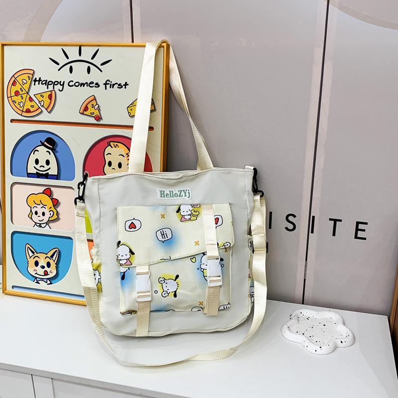 Tuition Bag 2025 New Fashionable Sweet Shoulder Bag Printed Handbag Messenger Bag Large Capacity Women's Bag
