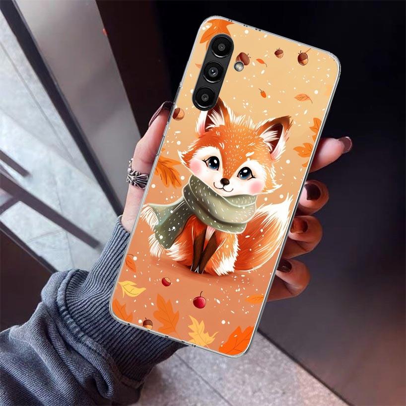 Animal Fox Phone Case For Samsung Galaxy A17 A16 A15 A14 A13 A57 A56 A55 A54 A53 A37 A36 A35 A34 A33 A26 A25 A24 A23 Galaxy A17