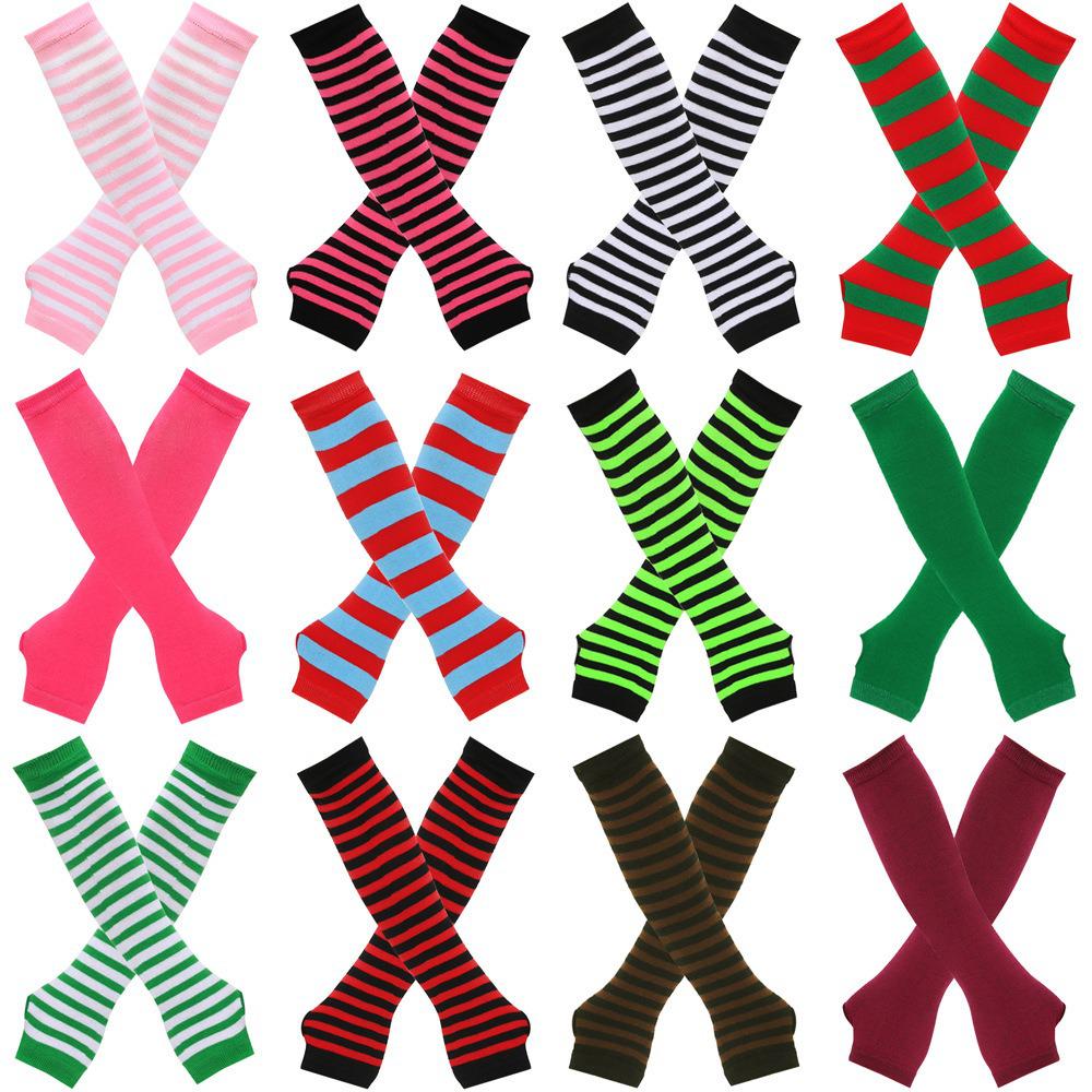 Ninja Fingerless Cross-Stripe Cosplay Sleeves