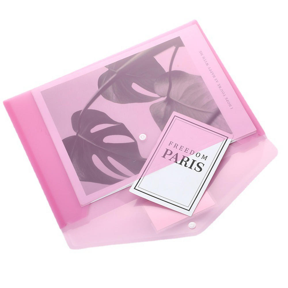 A4 Folders File Bag College Documents Information Booklet Storage Organizer Clear Card Holders Stationery Office School Supplies