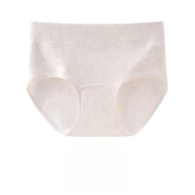 Ladies Spring and Summer New Type A Pure Cotton Antibacterial Extension of The Middle Waist No Scar Briefs
