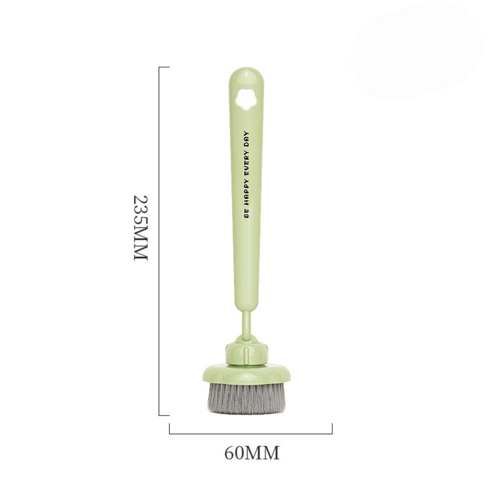 

Long Handle Kitchen Pot Brush Rotatable Dishwashing Brush for Kitchen Pots Dishes Sink зелений