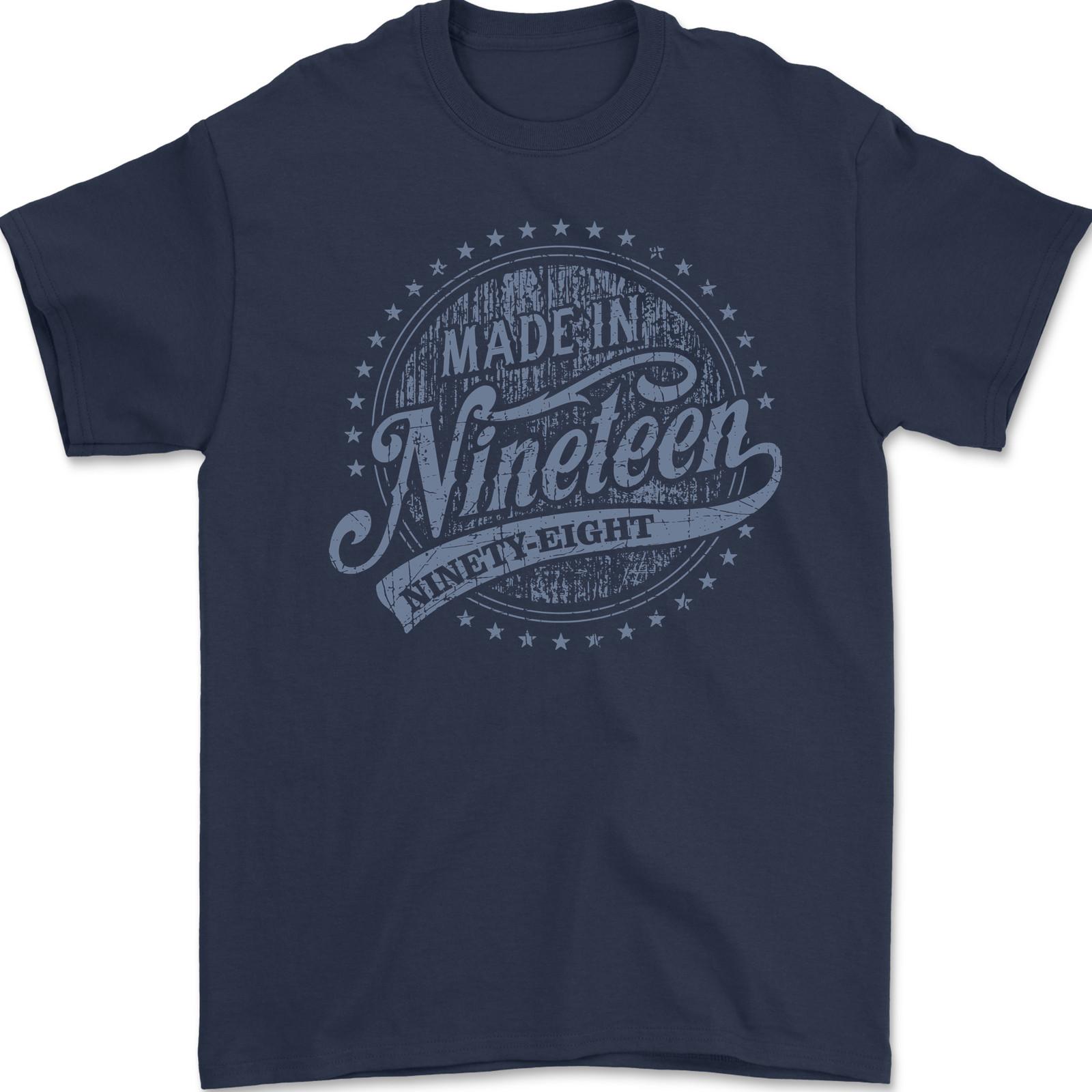 Distressed 28th Birthday Made In 1998 Mens T-Shirt 100% Cotton S