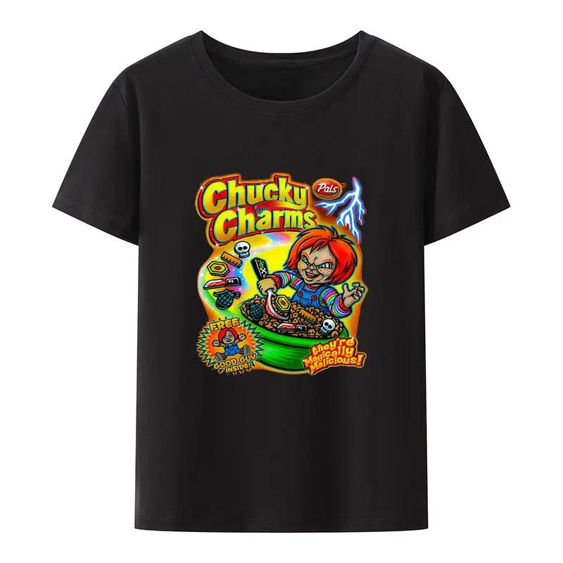 Child's Play Chuck Women's Top T-shirt Doll Murder Vintage T-shirt Harajuku Round Neck T-shirt Pure Unique Top