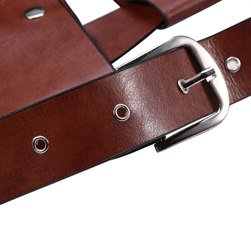 Hair Care Waist Pack Hair Scissors Comb Bag Hairpin Bottle Bag Salon Hairdressing Tool Brown
