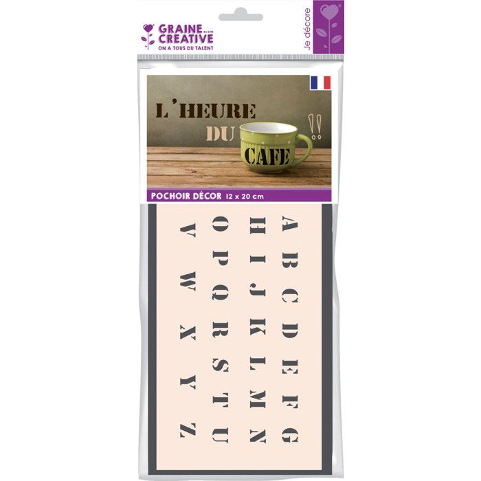 Creative Seed - Alphabet Stencil Letter Height 13 Mm