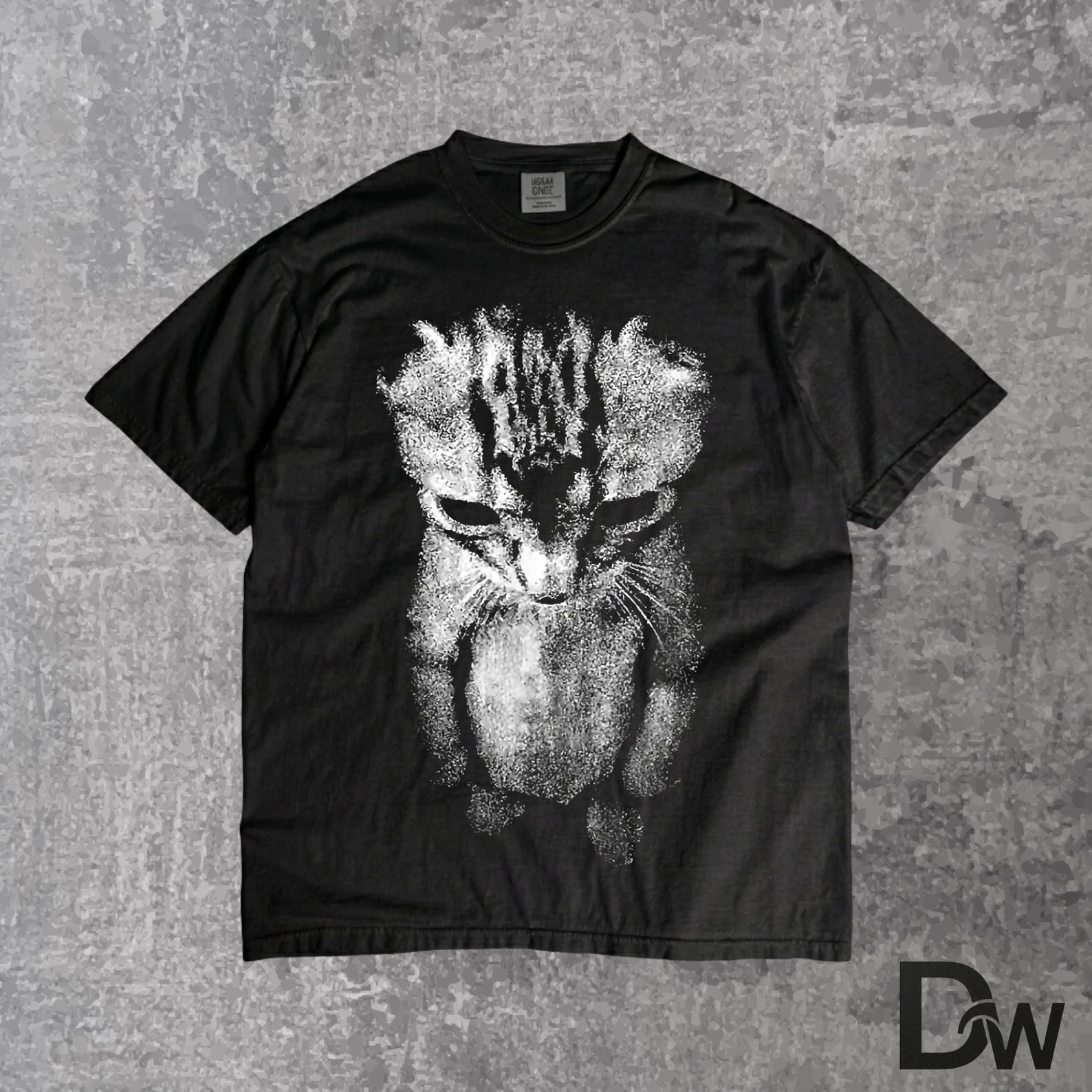 Sad Kitten Meme Standing Cat, Funny Cat T Shirt, Depressed Cat Meme Tee, Cute Sad Cat Graphic Shirt, Relatable Mood Cat Tee 3XL