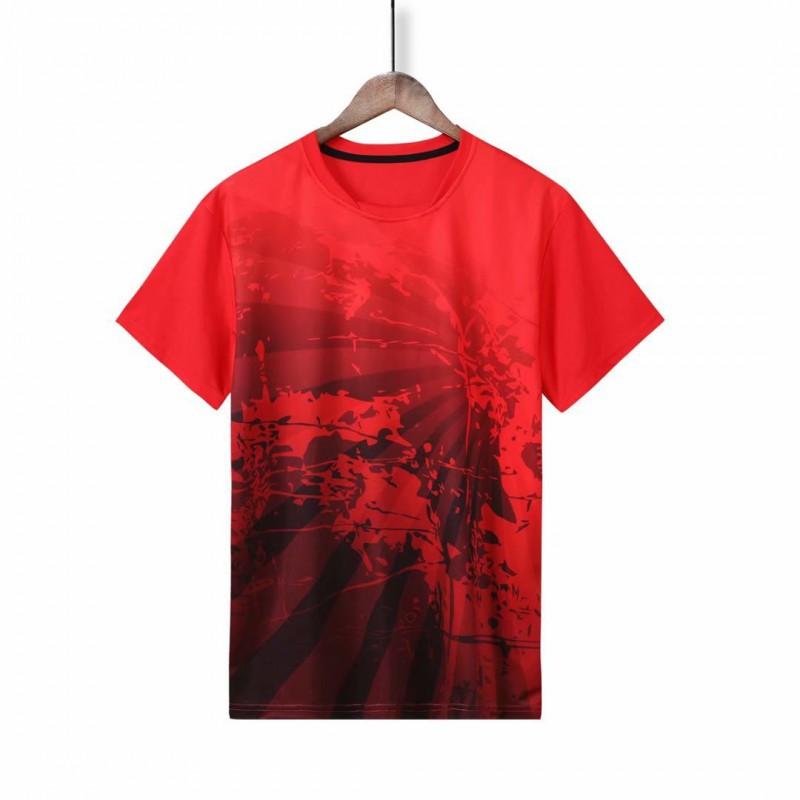 Couple Short Sleeve Sports Shirts Badminton Table Tennis Men Women Sizes M-4XL M-3XL