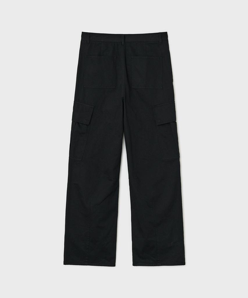 Bellie True Curved Cargo Pants - Black