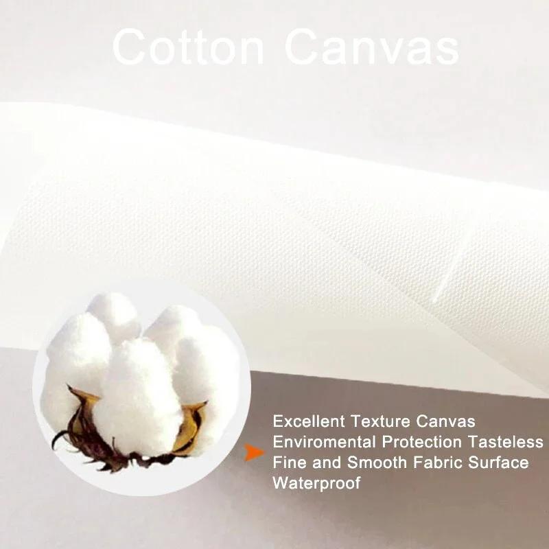 Christmas Deer Snowscape Canvas Poster Art Prints Hazelnut Wood Wall Paintings Christmas Wall Posters Living Room Decor Gift