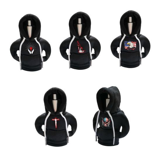 Yousheng Car Gear Shift Knob Hoodie Cover Cute Costume for Manual & Automatic Stick Shift Universal Car Interior Decor Fun Auto Accessory