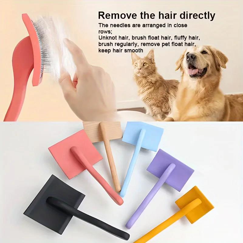1Pc Extra Long Pin Dog Slicker Brush For Grooming Doodle Hair Shedding Pet Grooming Brush for Cats and Dogs Combs 3