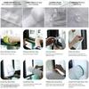 Portable  Conditioner Window Seal,500CM AC Casement Window Seal Kit, Hot  Stop  Exchange Guards with Zip and Adhesive Fastener Works with Tumble Dryer