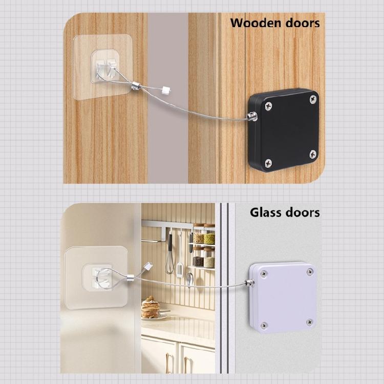 Sliding Door Bedroom Door Automatic Return Door Closers Pull Rope Door Closers Household Door Closers Easy to Use
