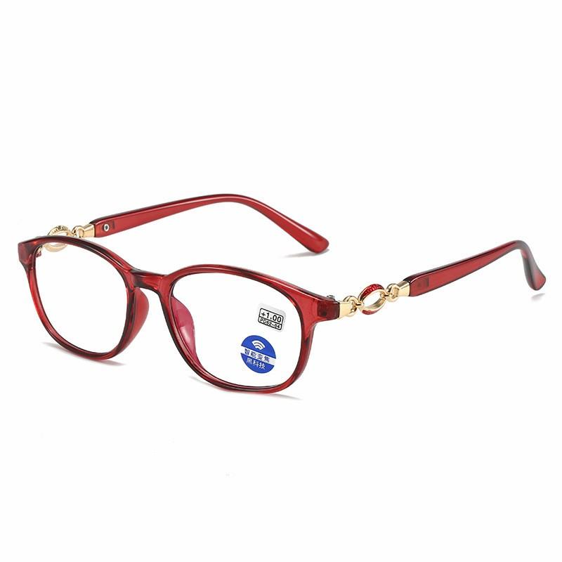 

Multifocal Progressive Reading Glasses Women Anti Blue UV Protect EyesGlasses Retangle Frame Eyewears +1.0~+4.0 +150