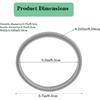 3-pack Sealing Gaskets Replacement Parts Fits for NutriBullet Blenders 600w/900w Extractor Blade
