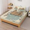 Capibara Cartoon Fitted Sheet For Children, Cute Digital Printing, Coverage, Baby Teenager With Sheets Cover, Elastic Bedding