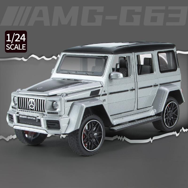 New 1:24 Benzs G63 SUV Alloy Model Car Toy Diecasts Metal Casting Sound and Light Car Toys For Children Vehicle