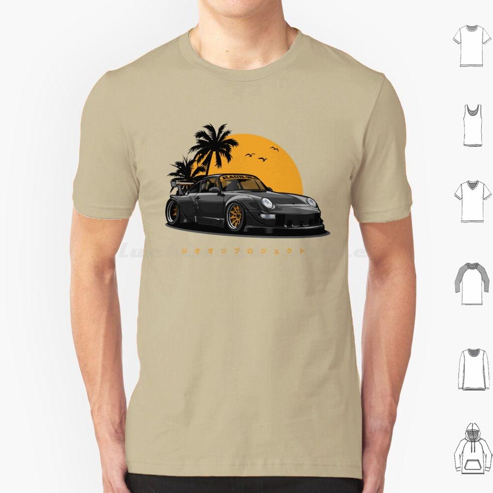 Rwb 993 Special Color Edition BlackGold Exclusive T Shirt 6xl Cotton Cool Tee Automotive Car Vehicle Sports Fast Speed