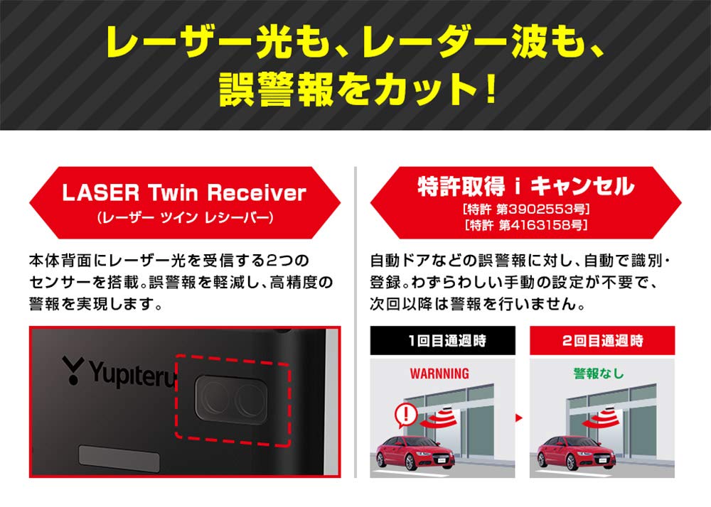 Yupiteru GS103 equivalent Laser Radar Detector with Laser Beam Mobile Orbis and LCD (or LS300) & Reception, Radar-Based Identification, 3.6-inch